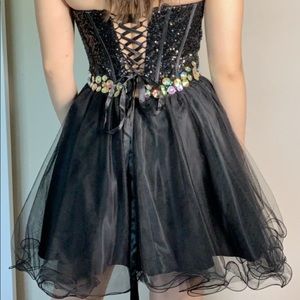 Black cocktail dress